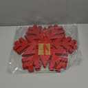 Noctiflorous Round Felt Placemats with Coasters Set of 6 Diameter 13 inch Non Slip Place Mats Heat Resistant Durable Tablemats Fall Table Decorations for Dining Table(Christmas Red, 6)