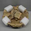 Mela Artisans Medium Scalloped Decorative Wooden Bowl | 10 Inch Mango Wood Fruit & Serving Bowl | Natural Grain Texture | Ideal for Kitchen Counter | Snacks | Desserts | Bread | Handcrafted Decor