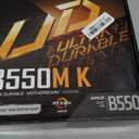 GIGABYTE B550M K Motherboard, Supports AMD AM4 Ryzen 5000 Processors, Micro-ATX, DDR4, Dual M.2, SATA 6Gb/s, Realtek GbE LAN, PCIe 4.0