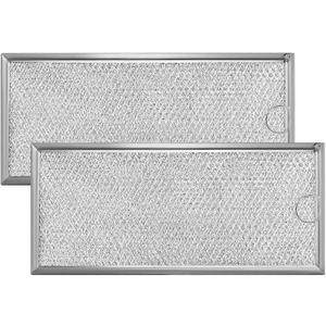 2 Pack Microwave Grease Filter Compatible with Whirlpool and GE Microwaves - WB06X10596 Microwave Oven Grease Filter Approx 13" x 6" by AMI PARTS