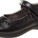French Toast Girls Mary Jane Shoes School Kids Uniform Flats Ballet Strap Dress Formal Slip-On, Punched Topline (Size 1 Medium, Big Kid)