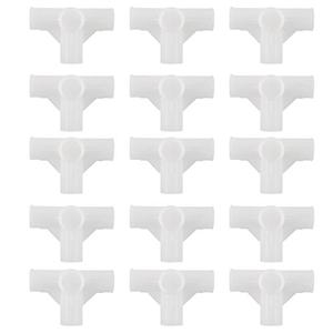 uxcell Shoe Rack Accessories Connectors, 13mm Inner Diameter for Repair Assembled Wardrobe 4 Way, Replacement of Parts 15 Pcs