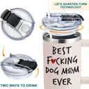 Dog Mom Gifts For Women - Dog Lady Gifts - Mothers Day Gift For Dog Lovers - Birthday, Christmas Gift For Pet Owners - Pet Lover Present For Women - Dog Mom 40oz Tumbler With Handle