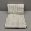 100% Boho Blackout Curtains 90 Inches Long for Bedroom, Taupe on Beige Patterned Bohemian Curtains for Living Room, Geometric Striped Thermal Insulated Window Drapes Gromment Top 2 Panels