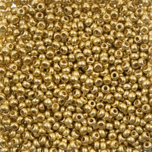 John Bead 500g 6/0 Metallic Light Gold Solgel Czech Glass Round Seed Beads for Jewelry Bracelets Necklace Earring Decorations Design Making