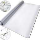 VEVOR Clear Table Cover Protector, 96 x 42 Inch 2mm Thick Clear PVC Desk Pads, Plastic Tablecloth Waterproof Desktop Protector for Writing Desk, Coffee Table, Dining Room