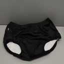 Adult Diaper Covers Waterproof, Reusable Plastic Rubber Pants for Incontinence, Leak Proof Protective Underwear Overnight (Black, L)