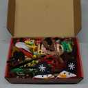 Max Fun 12Pcs Christmas Glasses Glitter Holiday Party Glasses Frames Christmas Decoration Accessories Costume Eyeglasses for Christmas Parties Holiday Favors (One Size Fits All)