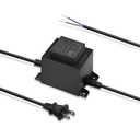 12V AC/AC Low Voltage Transformer for Outdoor Landscape 120V to 12 Volt Outdoor Waterproof IP68 Converter 12V 5A Power Supply Adapter for Fountain Lighting, Spotlight, Streetlight, Pool lamp