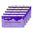 Amazon Basics Soft and Strong 2-Ply Toilet Paper, 30 Ultra Rolls = 120 Regular Rolls, Unscented, 340 Sheet (5 Packs of 6)