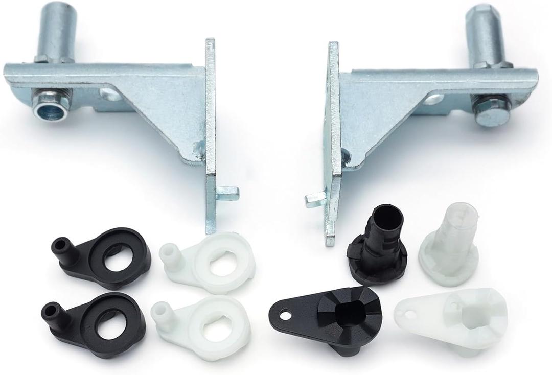 Refrigerator Adjustable Door Hinge Kit 5303918455 for Frigidaire Refrigerators Ultra Durable - Left and Right Doors - Includes Left and Right Hinges, Door closers and Hinge Bearings