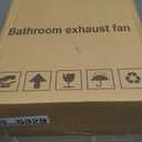 Upgrade 12" Ultra Quiet Bathroom Exhaust Fan with 6500K LED Light, 1.0 Sone 120 CFM, 10x10 Mount, 1500 LM Ceiling Ventilation Fan, Energy Efficient (12in Metal LED Light)