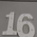 Decorative Led Light Up Numbers, 16th Birthday Decorations, Warm White Led Numbers Lights, Lighted Marquee Number Sign for Sweet 16th Party Decor
