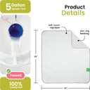 IMPROVIA Washable Underpads, Heavy Absorbency Reusable Incontinence Pads for Kids, Adults, Elderly, and Pets - Waterproof Protection Floor White & White (4 Pack - 34x36)