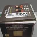 JHWDHD Cordless Touch Table Lamp for Bedroom, 5200mAh Rechargeable Battery Operated Nightstand Light with Fabric Shade, Stepless Dimming 2700K Desk Lamp for Bedside/Reading/Home Office, Brushed Nickel (Pleated)