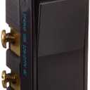 Leviton 15 Amp, 120/277 Volt, Decora Rocker 4-Way AC Quiet Switch, Residential Grade, Grounding, 5604-2E, Black