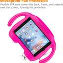 LEDNICEKER Kids Case for iPad Mini 1 2 3 4 5 - Light Weight Shock Proof Handle Stand Kids Friendly for iPad Mini, Mini 5 (2019), Mini 4, Mini 3rd Generation, Mini 2 Tablet - Magenta/Rose