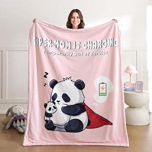 Amazon.com: weigelia Mom is Charging Blanket - Pink Soft Fleece Throw Blanket Gift for Mom, Cozy Throw for Women, Couch Blanket for Christmas, Birthday, Mothers Day, 50"x60" : Home & Kitchen
