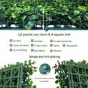 ODTORY Artificial Grass Wall Backdrop Panels,10 X 10 in 12P(8.4 sqft) UV-Anti Greenery Boxwood Panels for Indoor Outdoor Green Wall Decor & Ivy Fence Covering Privacy