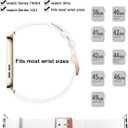 3 x Color-Changing Outdoor Smart UV-Sensing Sports Band (White to Pink) (44/45/46/49/42mm(Series 3 2 1))