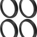Car Wheel Hub Centric Rings Durable Wheels Center Shaft Shock Absorbing Hubrings Black 4 Pcs OD 84.1mm to ID 71.6mm Polycarbonate Durable Material