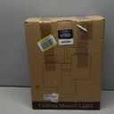 ROTTOGOON Semi Flush Mount Ceiling Light, 3-Light Close to Ceiling Light Fixtures, Matte Black Kitchen Light Fixtures with Clear Glass Shades, Hallway Light Fixtures Ceiling Mount for Foyer Entryway (9.5" x 13" (24cm x 33.8cm))