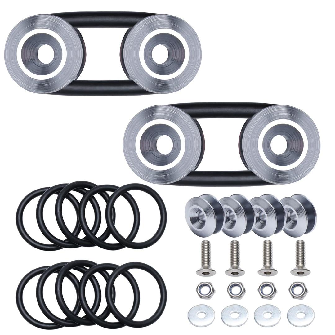 APIELE Bumper Quick Release Kit,Fastener Fender Bracket Kit Compatible with General Motors Bumper(Gray)