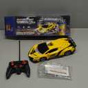 Growsland Remote Control Car, RC Cars for Kids 1:18 Electric Toy Car Hobby Racing Car Toys with Lights & Controller, Christmas Birthday Gift for 3 4 5 6 7 8 9 Year Old Boys Girls (Yellow)