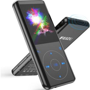 RUIZU 64GB MP3 Player with Bluetooth 5.3, Speaker, 2.4 inch Screen, Portable Music Player for Sport Running, FM Radio, Voice Recorder, Digital Audio Video Shuffle Playback, Support 128GB Micro SD Card