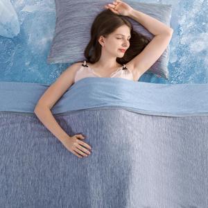 Elegear Revolutionary Cooling Blanket Queen Absorbs Heat to Keep Body Cool for Night Sweats, Arc-Chill Cool 3.0 Fiber Q-Max>0.5 for Hot Sleepers, Lightweight Summer Cold Blankets for Sleeping, Blue