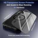 Magnetic for iPhone 17 Case,[Screen Protector] [Compatible with MagSafe][Military Grade Drop Protection][Heavy Duty Protection][Shockproof] 2-Layer Durable Bumper Phone Case 6.3"-Black