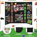 Tinlade 3 Set Football Senior Night Gifts Senior 2026 Photo Display Board 24" x 16" Trifold Poster Board with Football Themed Stickers for Graduation Picture Frame Sport Theme Party Supplies