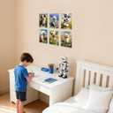 MUSM Colorful Dog Wall Art 3D Textured Impressionist Animal Printing for Kids Room Bedroom Livingroom Office Abstract Artwork Homedecor 8x10 Unframed