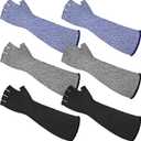 JenPen 3 Pairs Protective Arm Sleeves Arm Protectors for Thin Skin and Bruising Cut Resistant Sleeve Level 5 Burn Protection