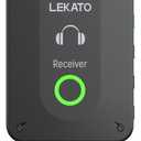 LEKATO Wireless in Ear Monitor System MS-02, Upgraded 2.4G Stereo IEM System Receiver Low Latency, Auto-Pairing,One to More, in-Ear Monitoring for Church,Band,Singer,Stage (Only Receiver)