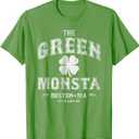 The Green Monsta Boston T-Shirt - Game or St. Patrick's Day T-Shirt XL