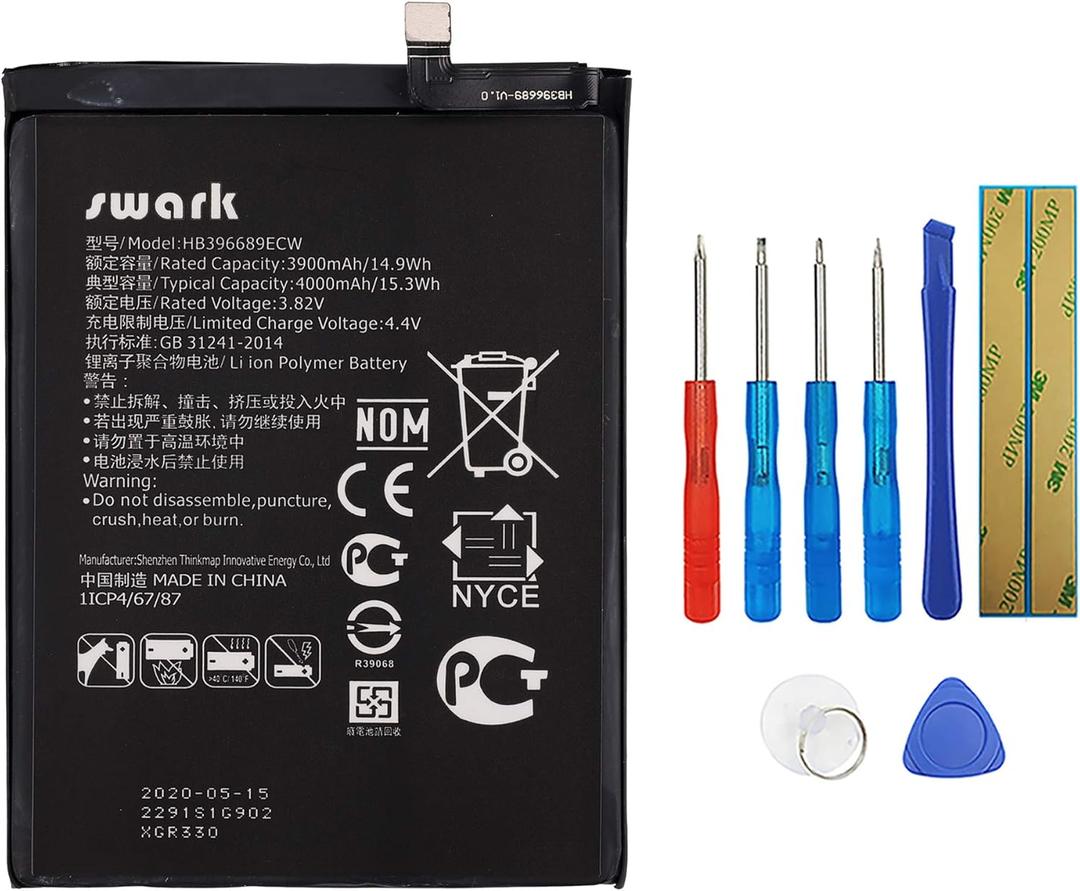 Battery HB396689ECW Compatible with Huawei Ascend Mate 9, Mate 9, Huawei Mate 9 Pro with Tools