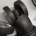 ISOKE Foldable Travel Duffel Bag - TSA Approved - With Wheels & Shoe Compartment - Weekender Bags for Women - Carry On Overnight Bag - Black - 16"×10"×24"