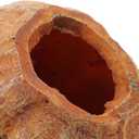 2 x Amosfun Halloween Decoration Resin Pumpkin Cave Reptile Hideout for Turtles Frogs and Lizards - Halloween Party Terrariums and Aquariums Decoration