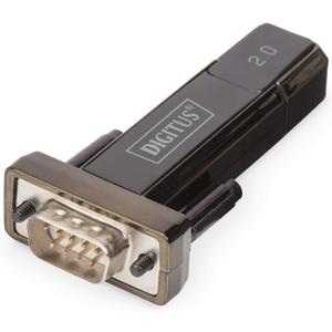 DIGITUS USB to Serial Adapter - RS232 Converter - USB 2.0 Type A to DSUB 9M - PL2303GT Chipset - Includes 80 cm Cable