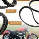 Rear Drive Belt 128T 1-1/8" Fit for Harley Davidson Sportster 883 1200 Fit for Buell M2 X1 S1 S2, Replace 40022-91 58-420 1204-0042 62-0945