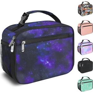 Kids Lunch Box for Boys Girls Lunch Bag Insulated Durable Lunchbox Children Lunch Tote Bag for School Star