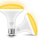 EvaStary Yellow Bug Light Bulb Outdoor, 100W Equivalent Yellow Amber Bulbs, 11W BR30 LED Flood Lighting Not-Attracting Bugs Lights for Porch Lights, E26 Base 5/6 inch Recessed Can Light Bulbs, 2 Pack
