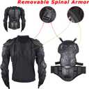 Motorcycle Protective Jacket Full Body Armor, Chest Spine Protection Dirt Bike Gear for Men Motocross MTB Racing, XXL