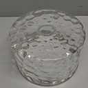 Modern Semi Flush Mount Ceiling Light with Industrial Clear Hammered Glass Lampshade, Farmhouse Ceiling Lights fixtures in Satin Nickel for Hallway Kitchen Bathroom Bedroom (Silver)