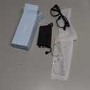 Gaoye Eyewear Frames for Men - Blue Light Blocking Square Glasses, Anti UV Ray Computer Gaming, Blue Blockers for Women (*Black & Transparent)