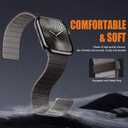 SNBLK Magnetic Watchband Compatible with Apple Watch for Men 44mm 45mm 46mm 49mm 42mm 41mm 40mm 38mm Women, Silicone Sport Strong Magnet Strap for iWatch Series 11 Ultra 3 Ultra 2 Se 10 9 8 7 6 5 4 1