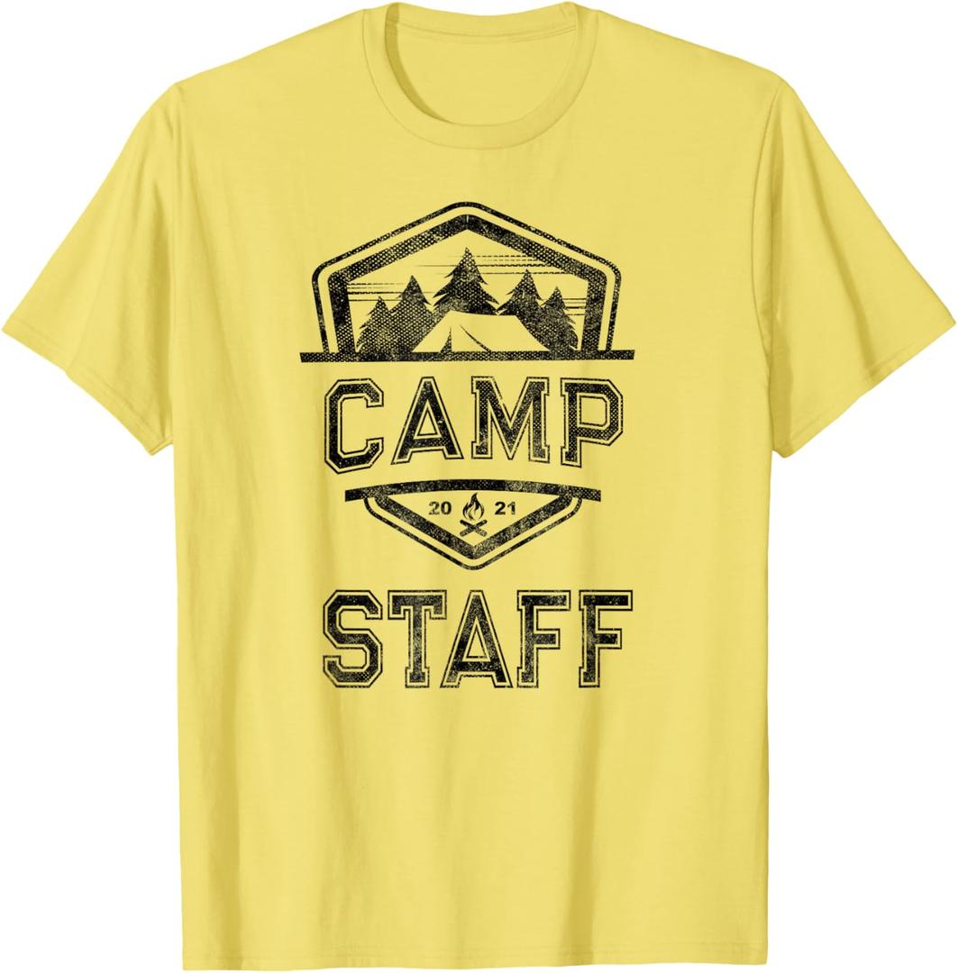 Vintage CAMP STAFF Campground Crew Counselor Nurse Host Team T-Shirt M