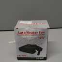 12v 200W Car Heater, Portable Car Heaters for Vehicle, 2 in 1 Windshield Defogger and Defroster Plug into Cigarette Lighter, 12 Volt Car Heating for RV SUV, 360Rotation (Black)