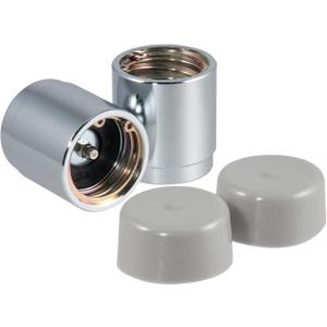CURT 22178 1.78-Inch Trailer Wheel Bearing Protectors and Dust Covers, 2-Pack, Chrome